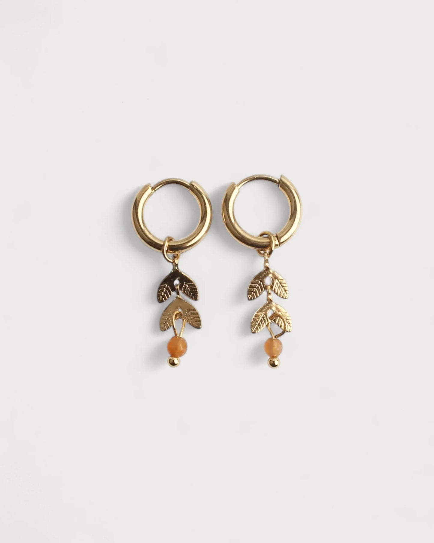 Stone Leaf - Earrings