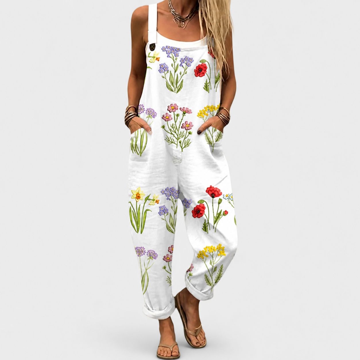 Beige | Mono Floral Tierra Beige de Tirantes