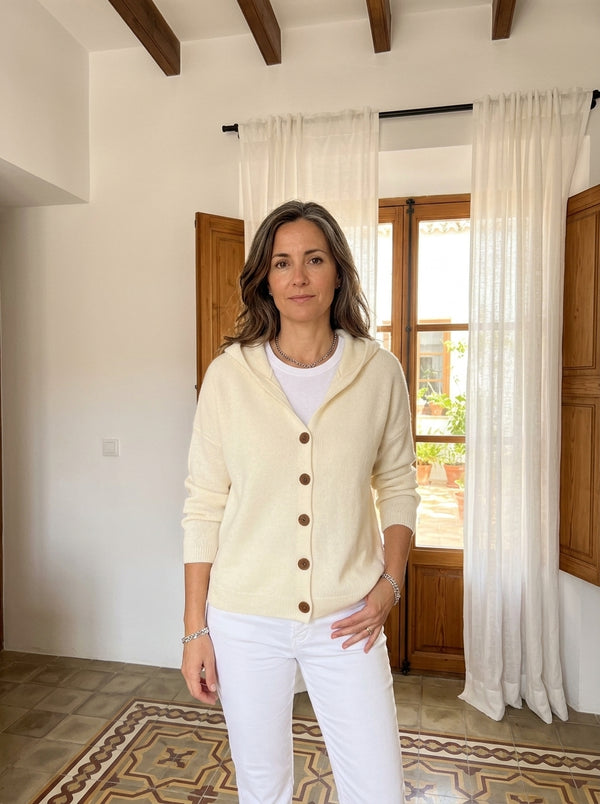 CÁRDIGAN ALBA CON CAPUCHA