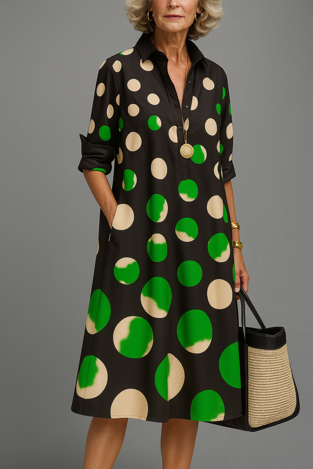 Naomi | Vestido midi de elegancia serena