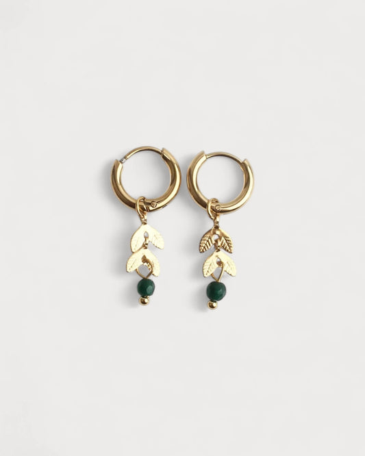 Stone Leaf - Earrings