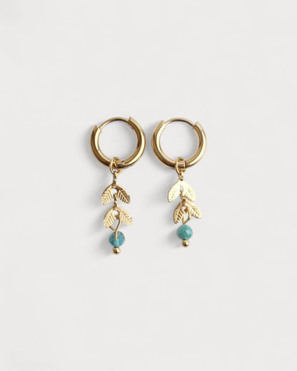 Stone Leaf - Earrings