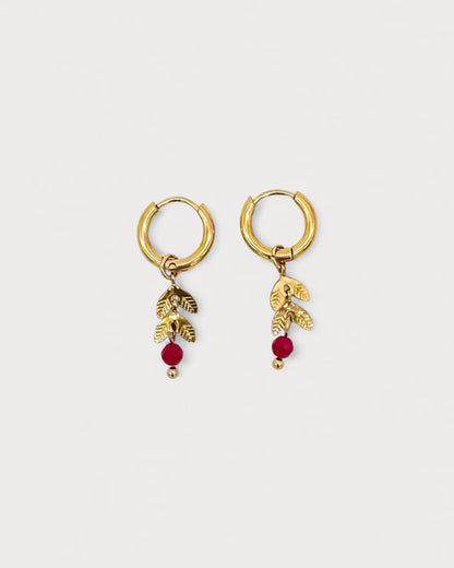 Stone Leaf - Earrings