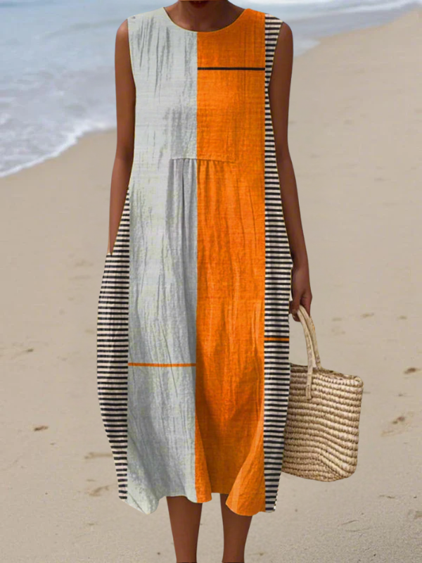 May™ | Vestido Midi Color Block