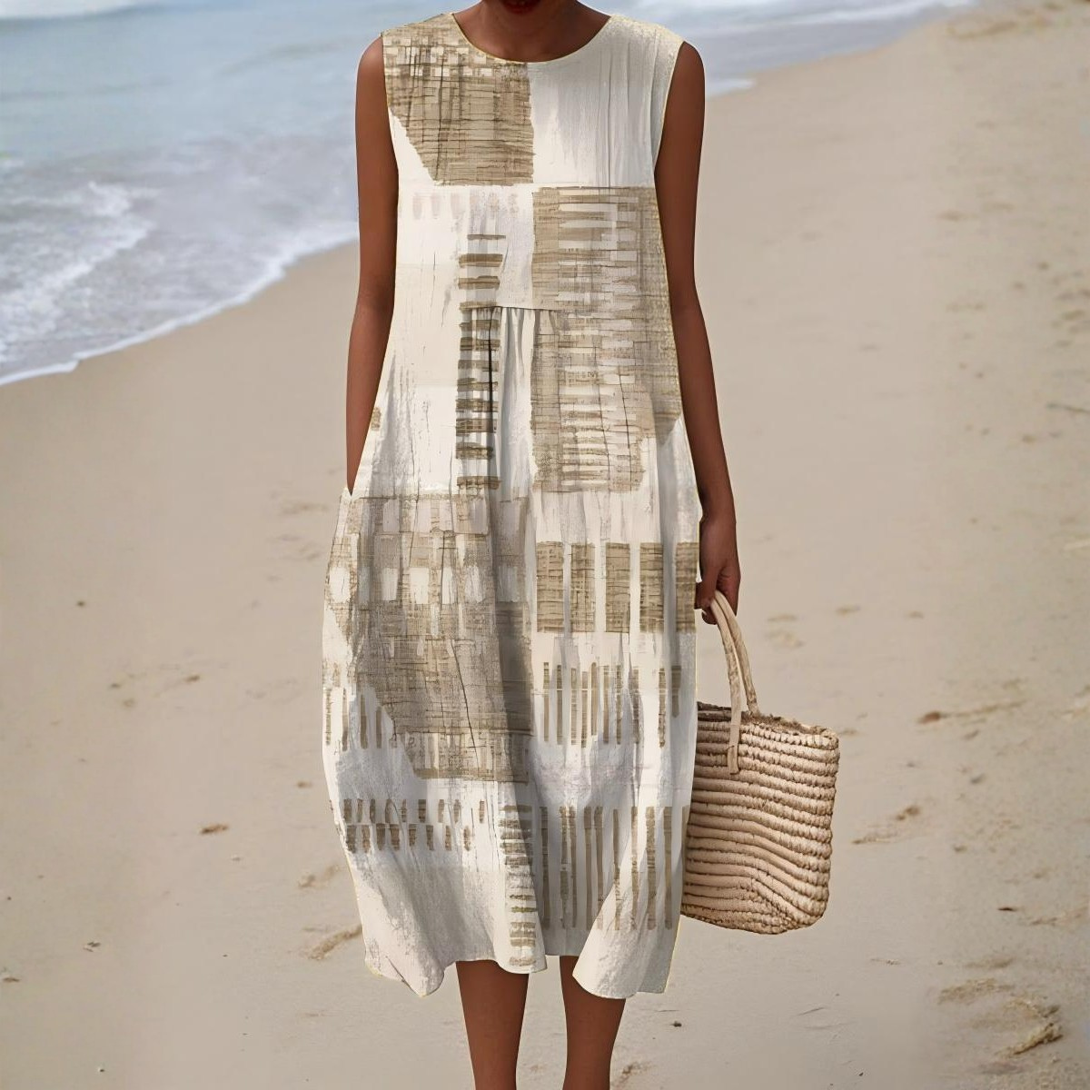 Helena™ | Vestido de Verano con Estampados Artísticos