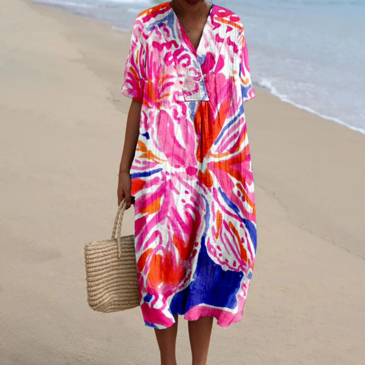 Amara™ | Vestido de Verano Tie-Dye en Colores Vibrantes