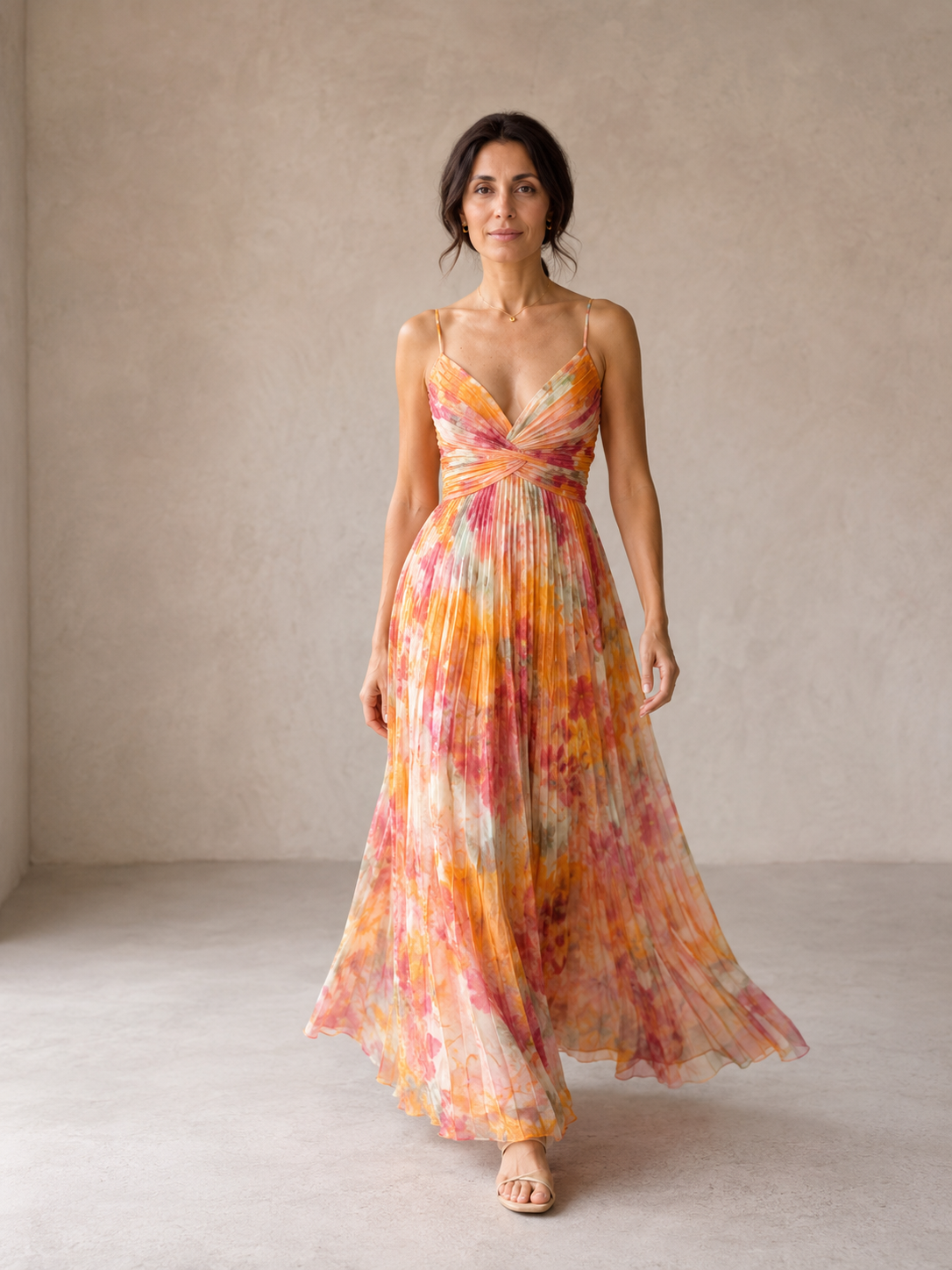 Giselle Vestido Maxi con Estampado Floral