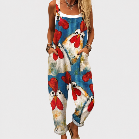 Brisa | Mono Bohemio Azul y Blanco de Tirantes