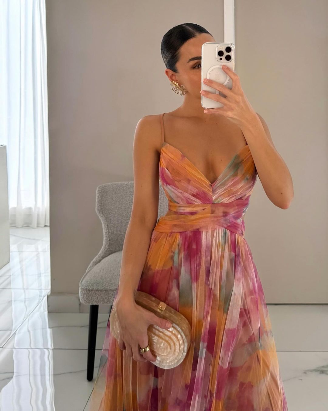 Giselle Vestido Maxi con Estampado Floral