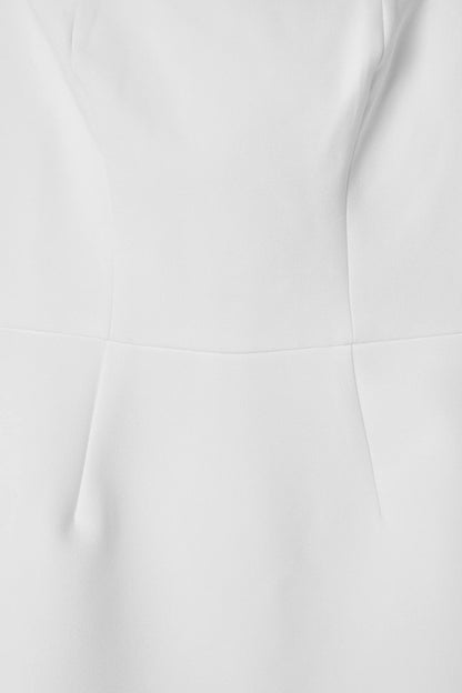Elena — Vestido Midi Cuello Cuadrado