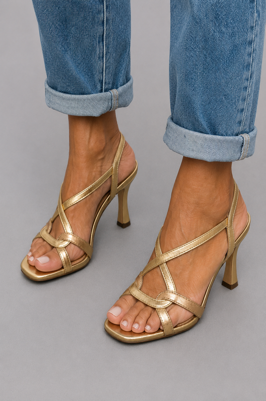 Elisabetta | Sandalias Doradas Encanto de Verano