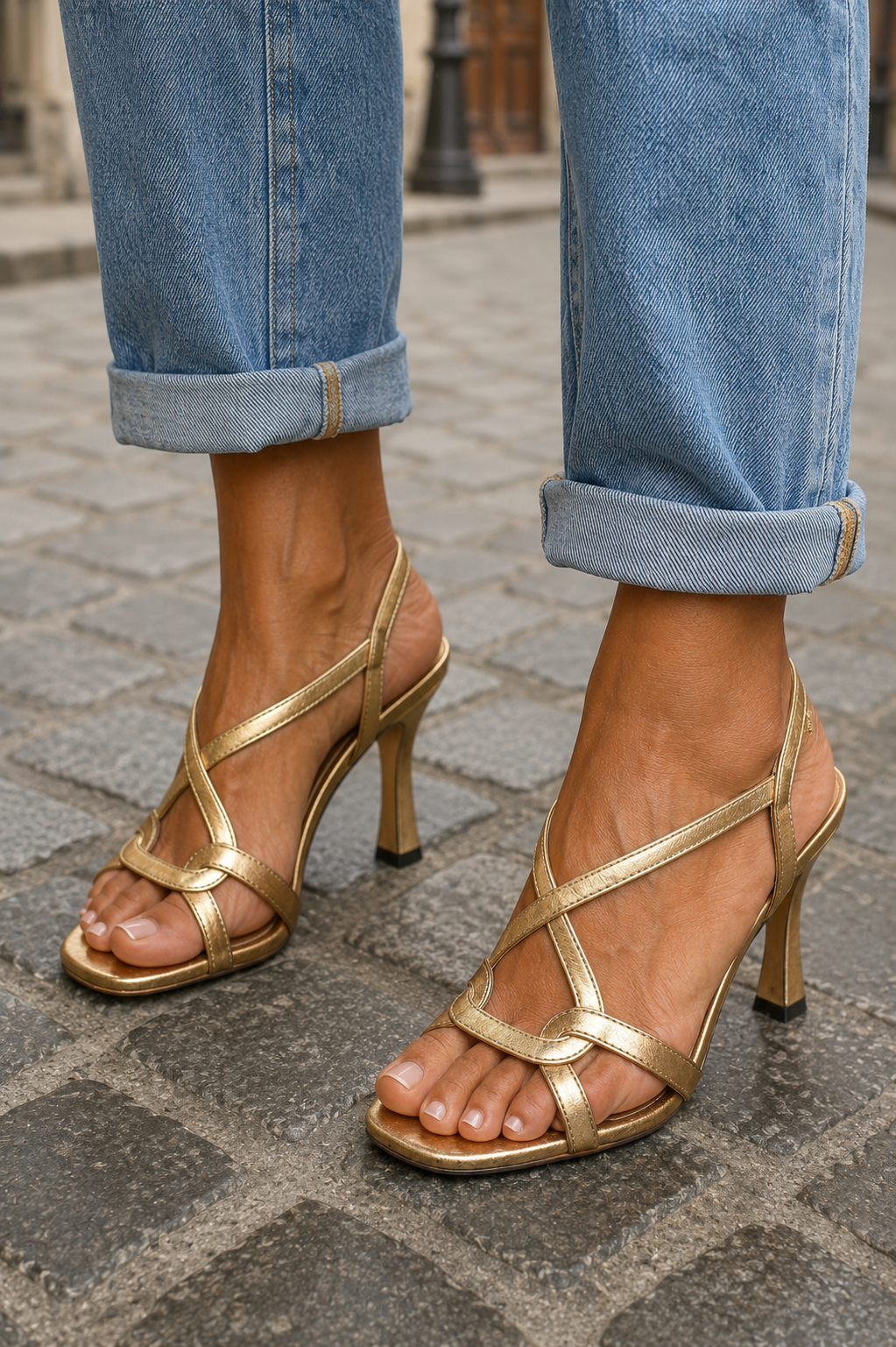 Elisabetta | Sandalias Doradas Encanto de Verano