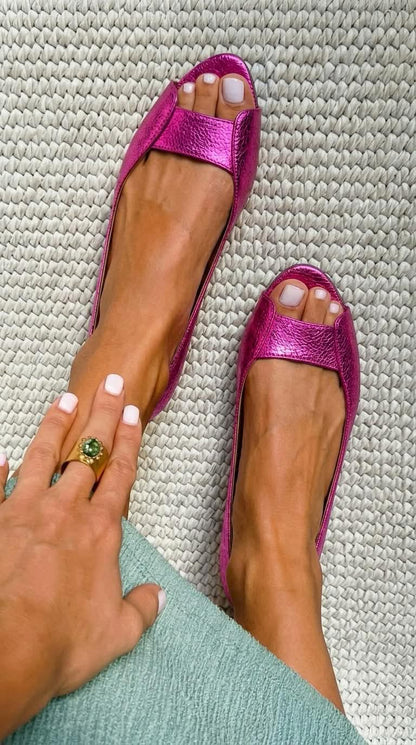 Adelina -Sandalias Doradas Comfort Chic