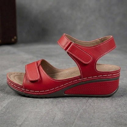 Elena — sandalia comfort de cuña baja