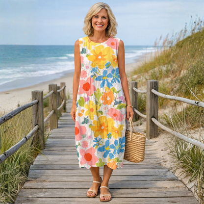 Ella™ | Vestido Midi Floral Pastel