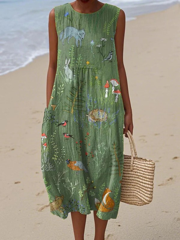 Hope™ | Vestido Midi Bosque Encantado