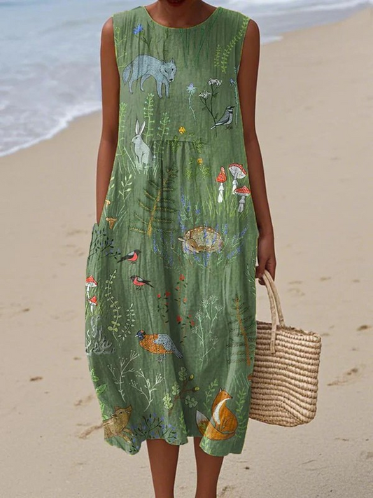 Hope™ | Vestido Midi Bosque Encantado