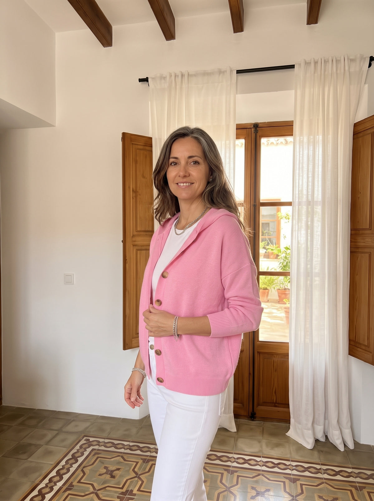 CÁRDIGAN ALBA CON CAPUCHA