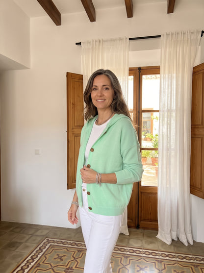 CÁRDIGAN ALBA CON CAPUCHA