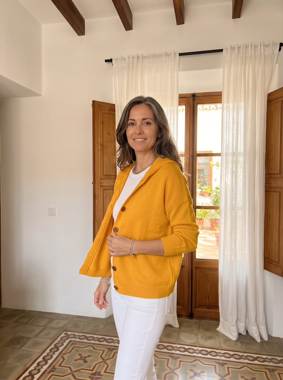 CÁRDIGAN ALBA CON CAPUCHA