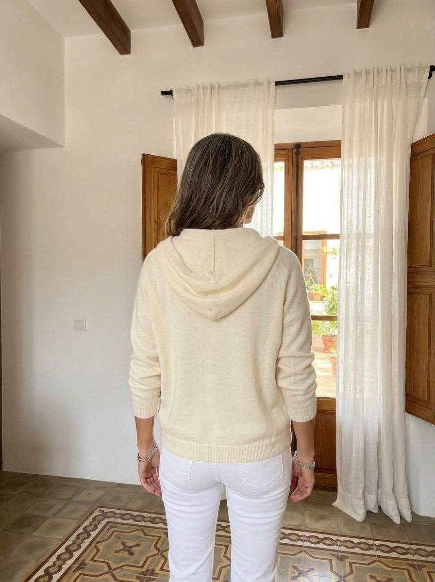 CÁRDIGAN ALBA CON CAPUCHA