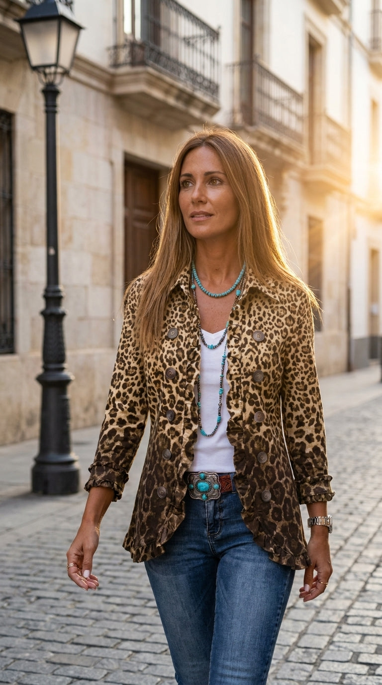 Aitana — Chaqueta Leopardo Clásica