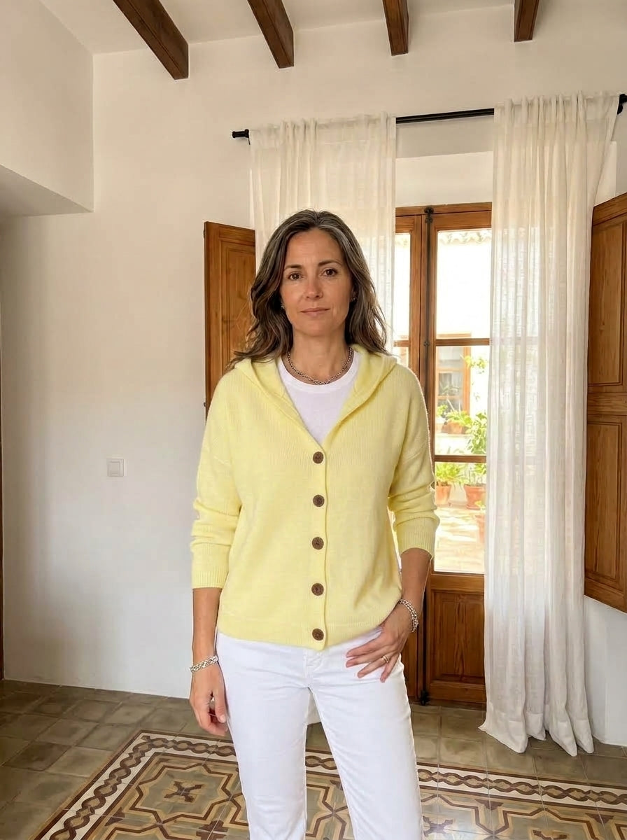 CÁRDIGAN ALBA CON CAPUCHA