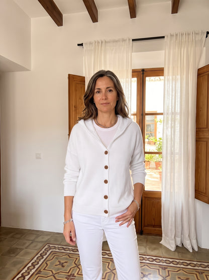 CÁRDIGAN ALBA CON CAPUCHA
