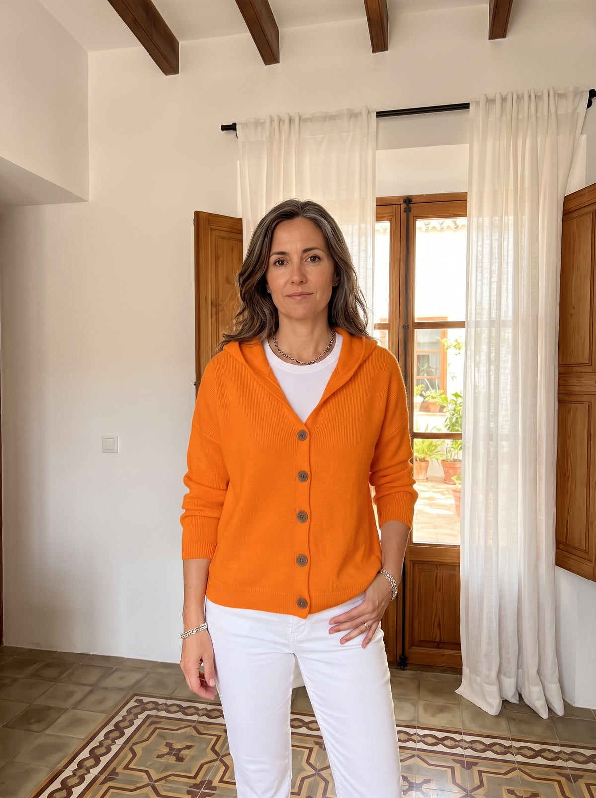 CÁRDIGAN ALBA CON CAPUCHA
