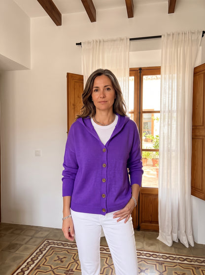 CÁRDIGAN ALBA CON CAPUCHA