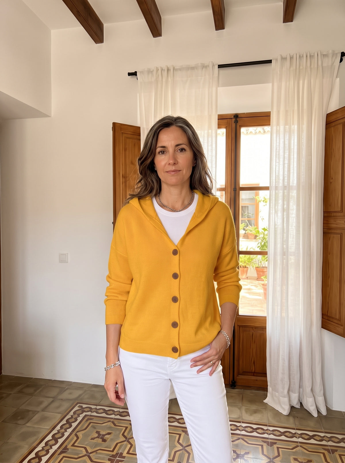 CÁRDIGAN ALBA CON CAPUCHA